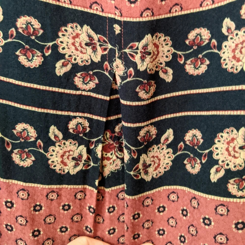 Free People Boho Western Floral Tunic Top